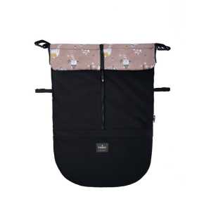 Jarní/Podzimní nepadací deka Emitex ZIBIE Black + Bearkins