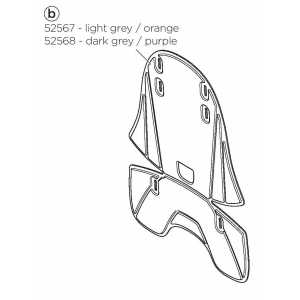 Vycpávka Light Grey/Orange 52567