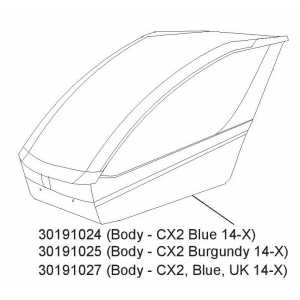 Tělo Blue CX2 30191024