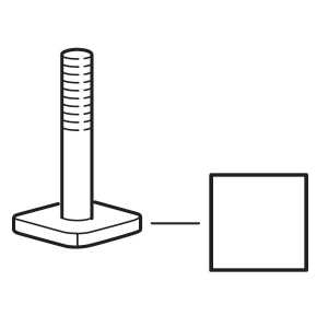 Thule T-Bolt M6 Serrated 52831