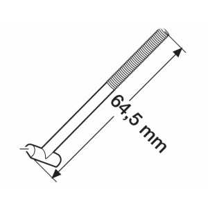 Šroub "T" upínací 64mm (50554)