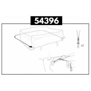 Travel Cover Zipper Assembly Thule 54396