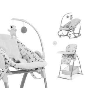 Jídelní židlička Hauck Sit N Relax 3in1 2021 nordic grey