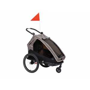 XLC dětský vozík za kolo 20 Mono S, grau, beige, anthrazit