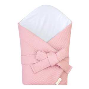 Emitex Zavinovačka s mašlí Vafle - růžová s šedou