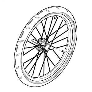 Thule Rear Wheel Left - Thule Courier 54784