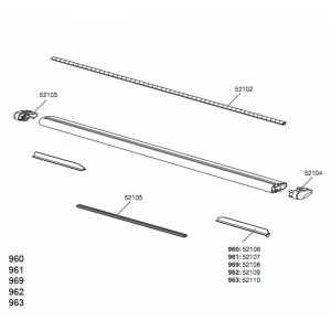 Guma Thule 52102 do T-drážky WingBar tyčí
