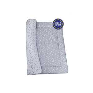 Bomimi Hrací deka 120x120, bavlna, oboustranná lesní zvířátka, šedá