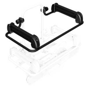 Nosič lyží a snowboardů na nosič kol GP Ski Kit druhé patro - na 4 páry lyží / 2 snowboardy / pozinkovaná ocel / černý