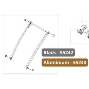 Frame front upper - single - aluminum Thule 55240