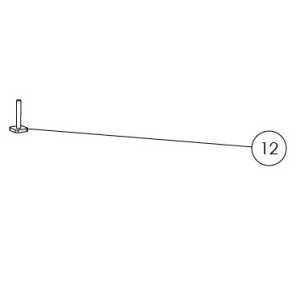Square base plate M6x40 mm Aurilis 5116640
