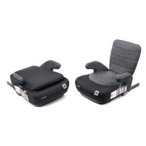 BabyAuto DOKA iFIX 125-150, podsedák se sklopnými zády, black grey flame