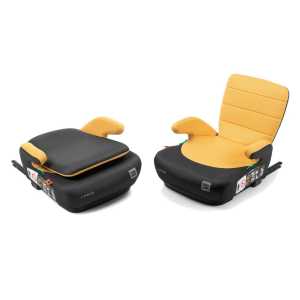 BabyAuto DOKA iFIX 125-150, podsedák se sklopnými zády, black mustard
